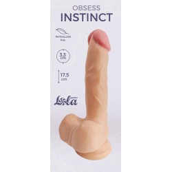 Телесный фаллоимитатор Obsess Instinct - 17,5 см. Телесный фаллоимитатор Obsess Instinct - 17,5 см.