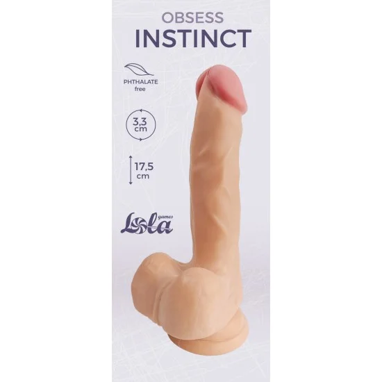 Телесный фаллоимитатор Obsess Instinct - 17,5 см. 5572-01lola Телесный фаллоимитатор Obsess Instinct - 17,5 см. 5572-01lola