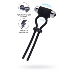 Лассо на пенис A-toys by TOYFA Jat, силикон, черное, 14 см Лассо на пенис A-toys by TOYFA Jat, силикон, черное, 14 см