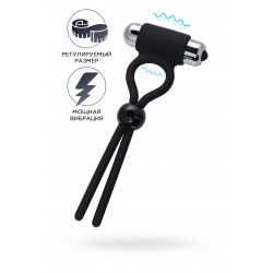 Лассо на пенис A-toys by TOYFA Ect, силикон, черное, 14 см Лассо на пенис A-toys by TOYFA Ect, силикон, черное, 14 см