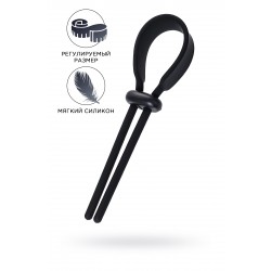 Лассо на пенис A-toys by TOYFA Keb, силикон, черное, 14 см Лассо на пенис A-toys by TOYFA Keb, силикон, черное, 14 см