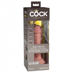 Вибромассажер-реалистик на присоске с двойной плотностью King Cock Elite 6 Вибромассажер-реалистик на присоске с двойной плотностью King Cock Elite 6