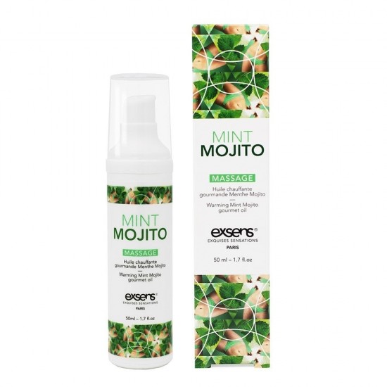 Разогревающие массажное масло Gourmet MINT MOJITO (Мохито)