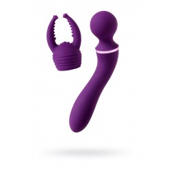 Многофункциональный вибромассажер Eromantica Uma, силикон, фиолетовый, 20 см Многофункциональный вибромассажер Eromantica Uma, силикон, фиолетовый, 20 см