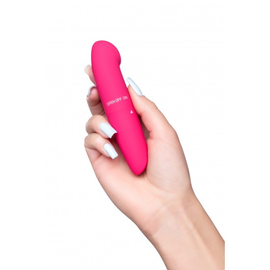 Вибратор Штучки-Дрючки, ABC-пластик, розовый, 12 см