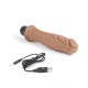 Кофейный вибратор-реалистик 8 Girthy Realistic Vibrator - 24,5 см.