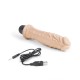 Телесный вибратор-реалистик 8 Girthy Realistic Vibrator - 24,5 см.