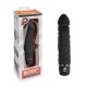 Черный вибратор-реалистик 6.5 Girthy Realistic Vibrator - 19 см.