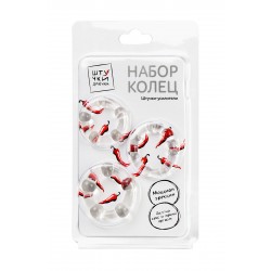 Набор из 3х колец Штучки-дрючки, силикон, прозрачный, Ø 3,5/3/2 см Набор из 3х колец Штучки-дрючки, силикон, прозрачный, Ø 3,5/3/2 см