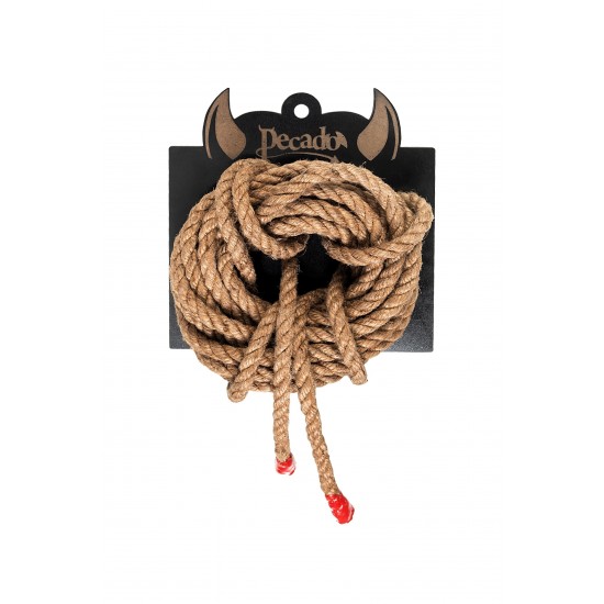 Веревка профи-джут Shibari Pecado BDSM, 8мм, длина 5м