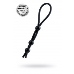 Лассо на пенис A-toys by TOYFA с тремя бусинами, силикон, черное, 19,5 см Лассо на пенис A-toys by TOYFA с тремя бусинами, силикон, черное, 19,5 см