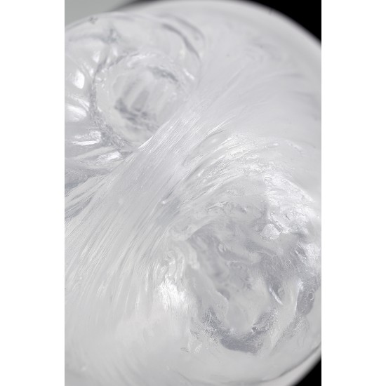 Мастурбатор нереалистичный MensMax XROSS BEADS×ROCK OPEN, TPE, прозрачный, 14,2 см
