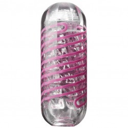 Нереалистичный мастурбатор TENGA SPINNER  Brick, TPE, прозрачный, 13 см