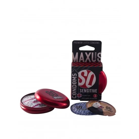 Презервативы MAXUS Ультратонкие в железном кейсе  № 3, 18 см 0901-005