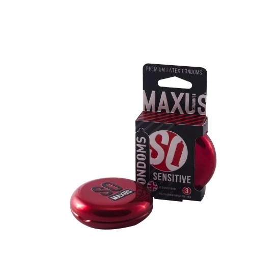 Презервативы MAXUS Ультратонкие в железном кейсе  № 3, 18 см 0901-005